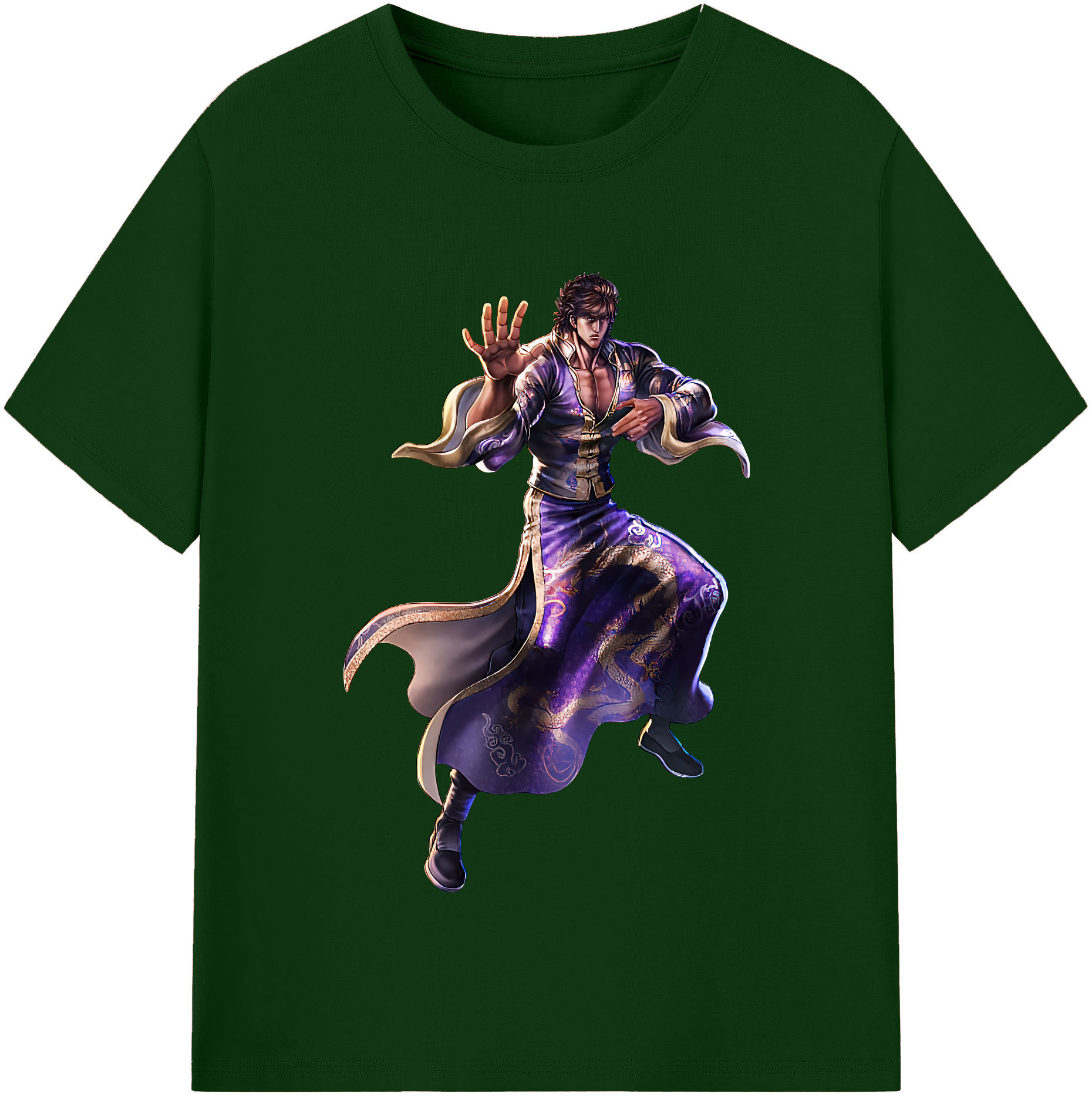 （画像用） 北斗の拳 Fist of the North Star 綿100％半袖Tシャツ（フロントプリント）
